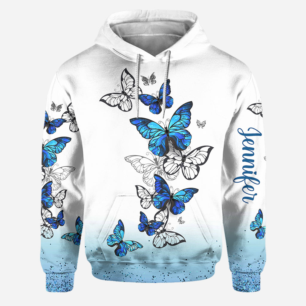J'adore les papillons - Sweat à capuche et legging personnalisés papillons