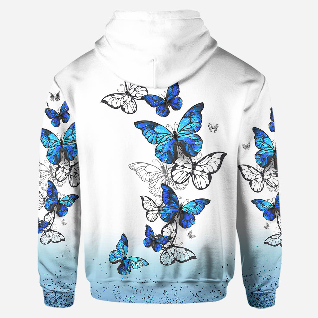 J'adore les papillons - Sweat à capuche et legging personnalisés papillons