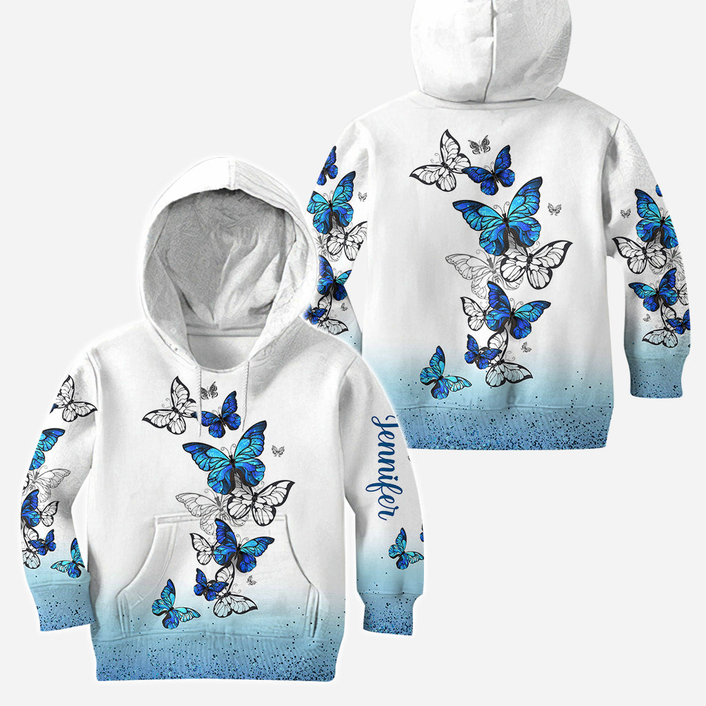 J'adore les papillons - Sweat à capuche et legging personnalisés papillons