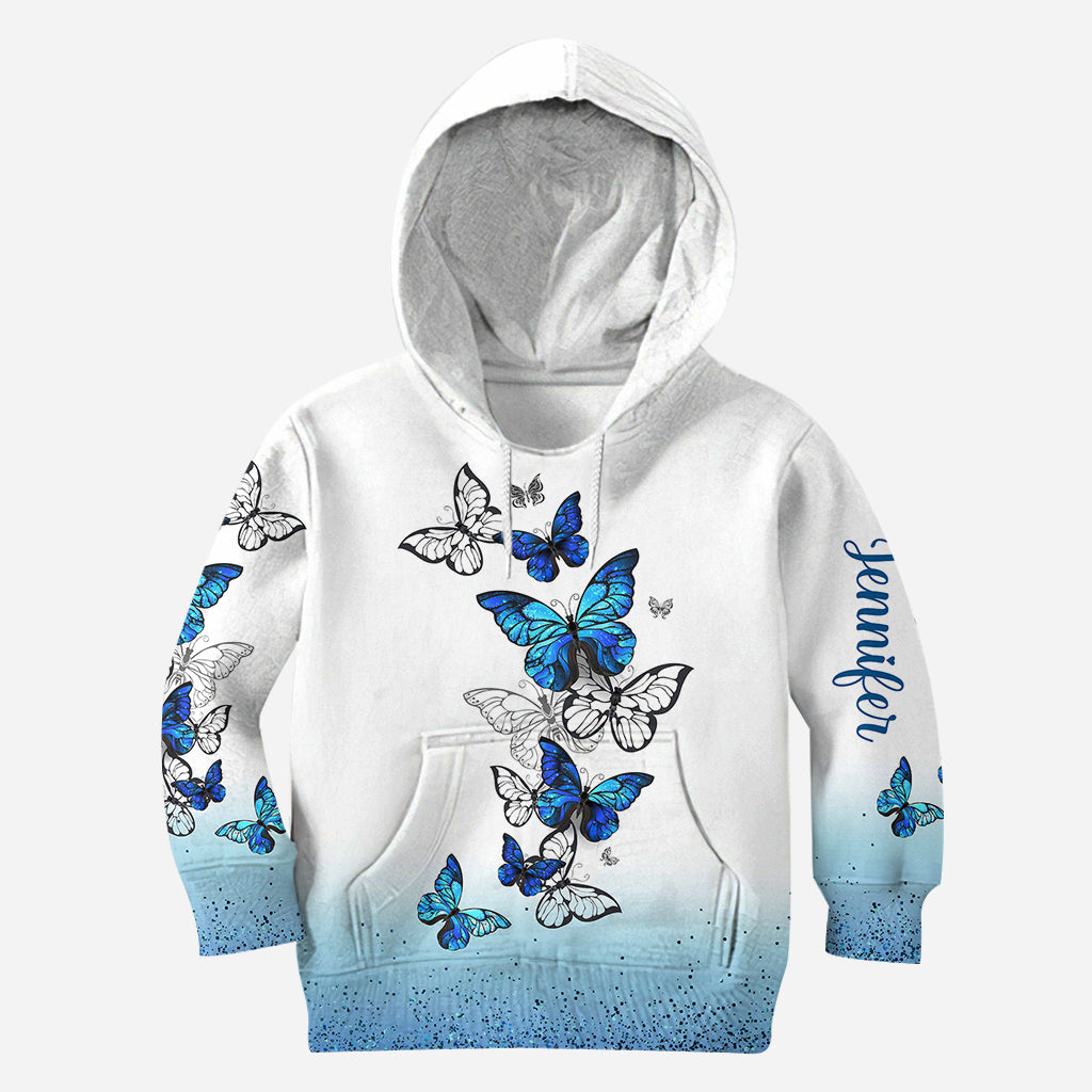 J'adore les papillons - Sweat à capuche et legging personnalisés papillons