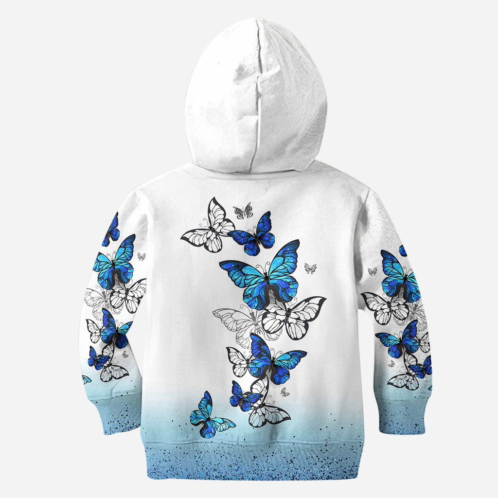 J'adore les papillons - Sweat à capuche et legging personnalisés papillons