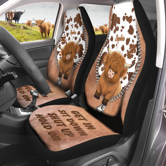 Montez, asseyez-vous, taisez-vous, attendez ! - Housses de siège grenouille personnalisées