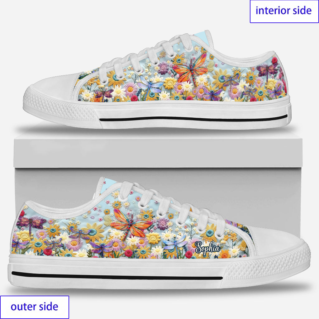 Jardin floral pollinisateur - Chaussures basses de jardinage personnalisées
