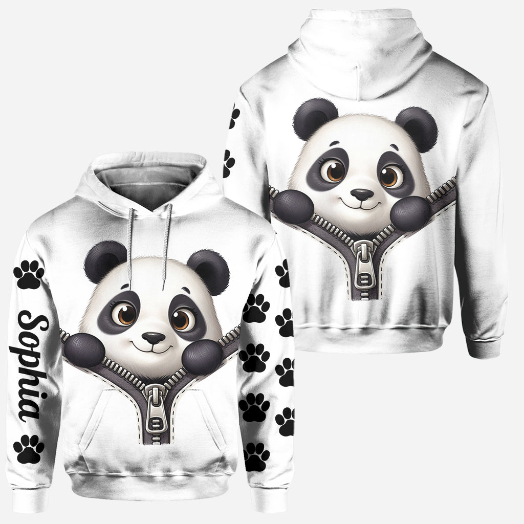 Adorable Panda - Sweat à capuche et leggings personnalisés pour amoureux des pandas