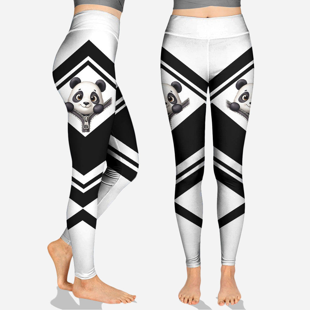 Adorable Panda - Sweat à capuche et leggings personnalisés pour amoureux des pandas
