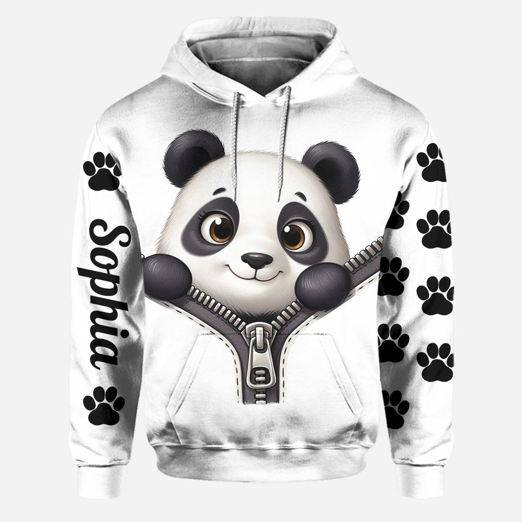 Adorable Panda - Sweat à capuche et leggings personnalisés pour amoureux des pandas