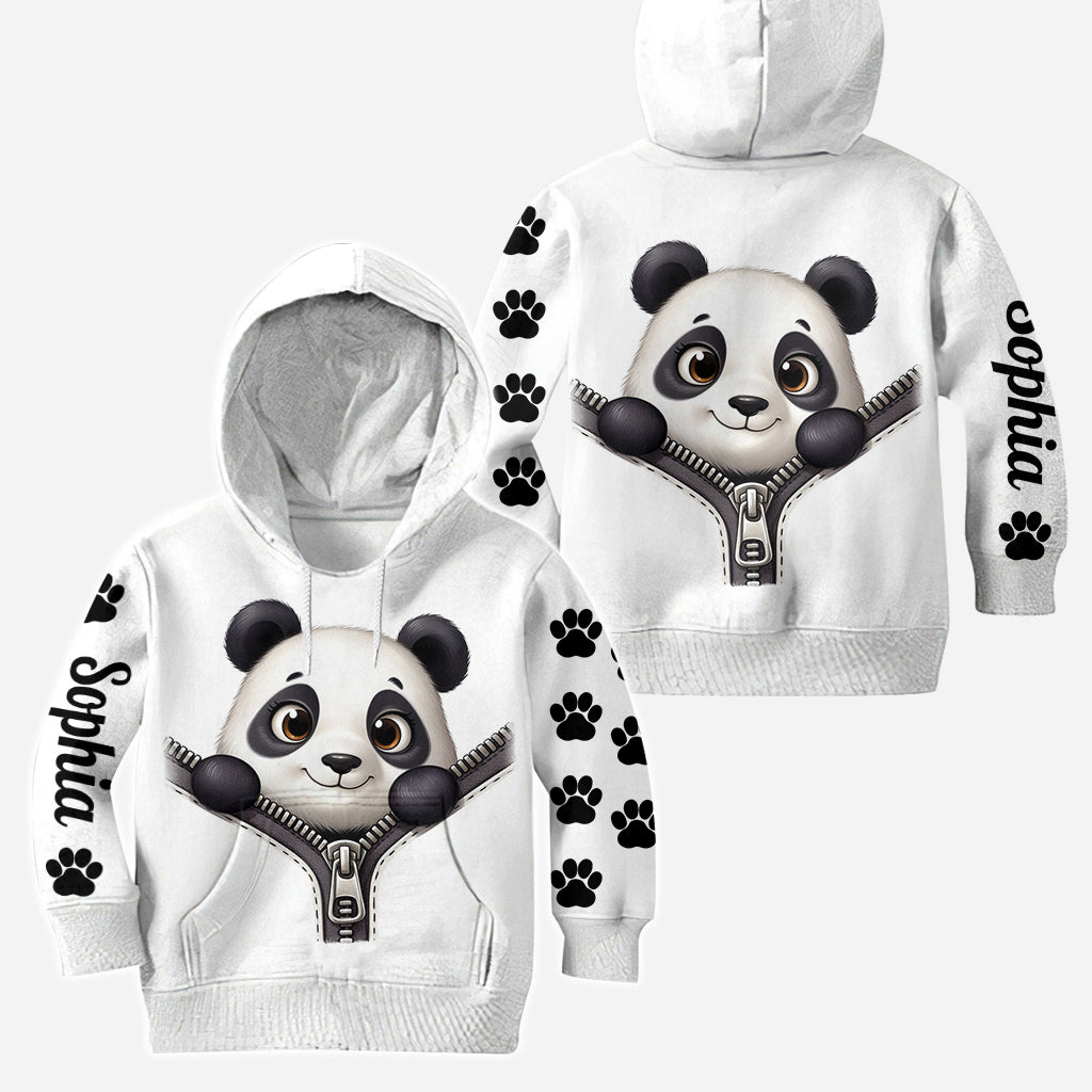 Adorable Panda - Sweat à capuche et leggings personnalisés pour amoureux des pandas
