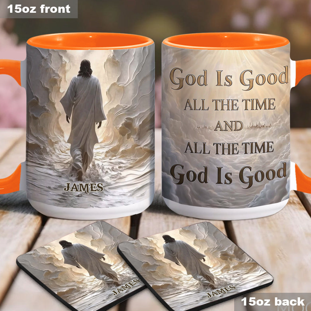 Dieu est bon en tout temps - Mug chrétien personnalisé