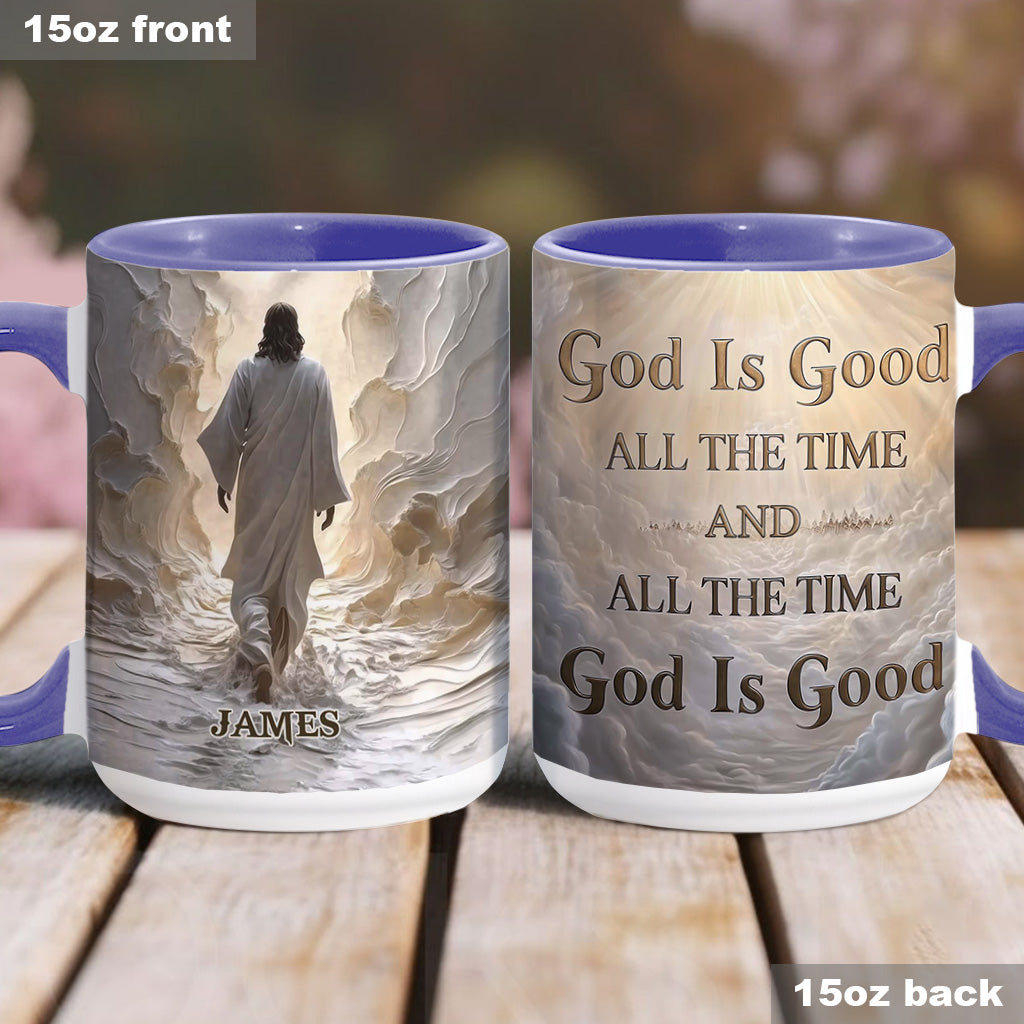 Dieu est bon en tout temps - Mug chrétien personnalisé