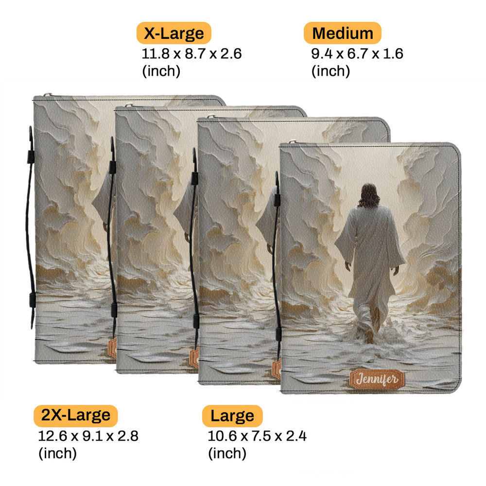 Dieu est bon en tout temps - Étui à Bible chrétien personnalisé en cuir