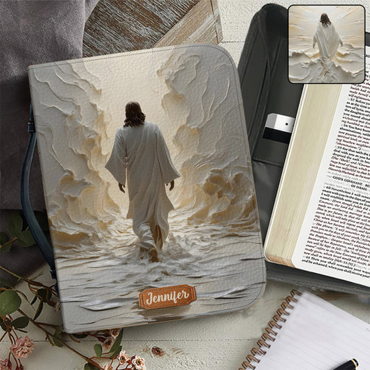 Dieu est bon en tout temps - Étui à Bible chrétien personnalisé en cuir