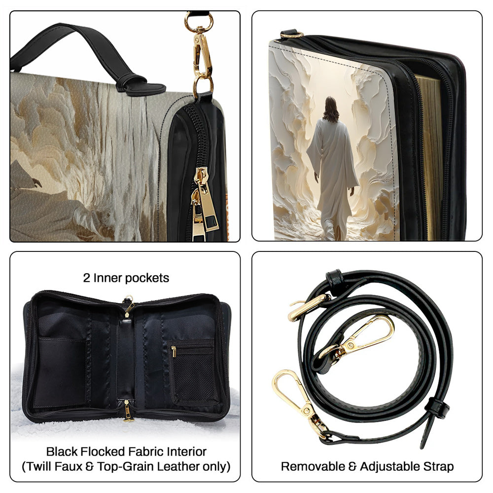 Dieu est bon en tout temps - Étui à Bible chrétien personnalisé en cuir