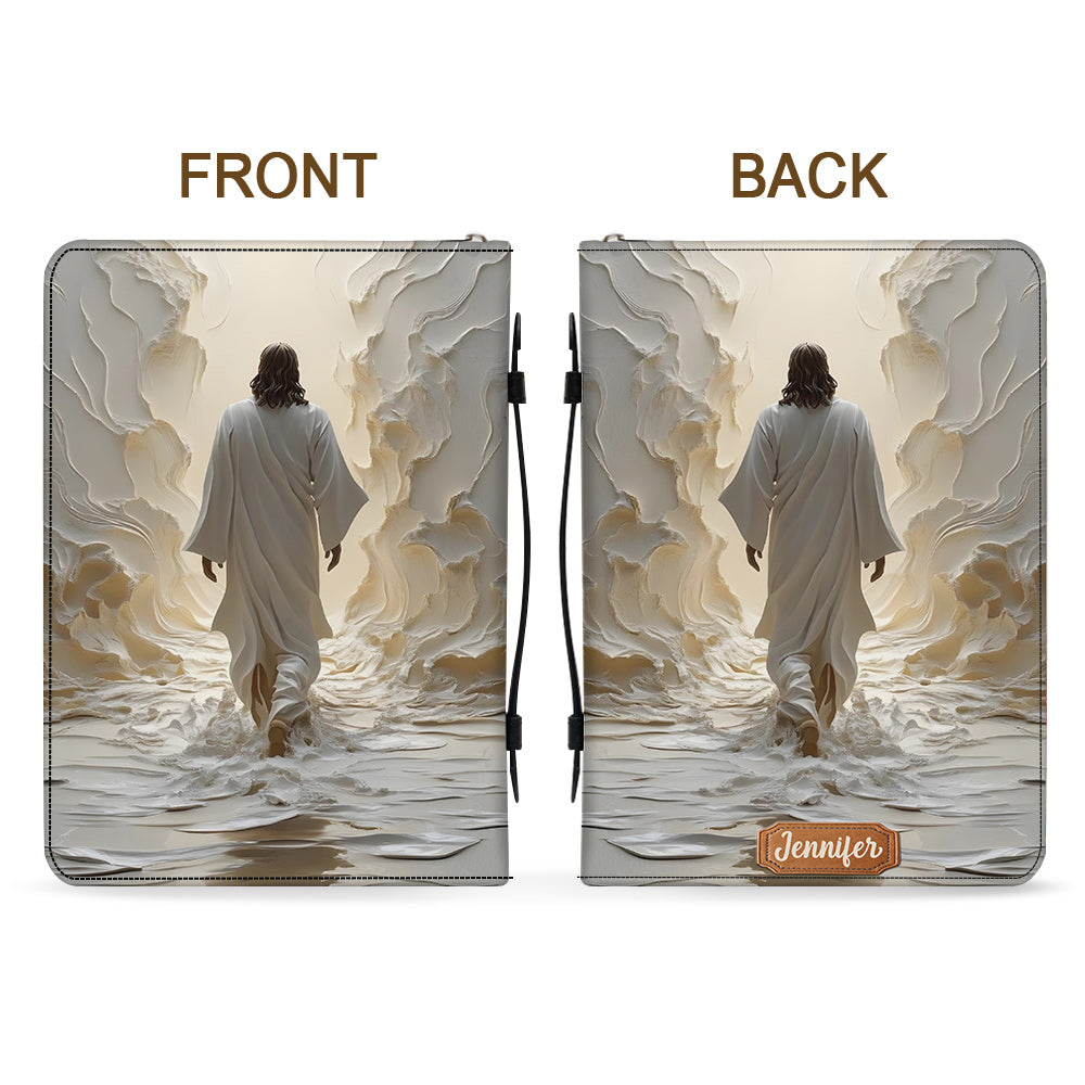 Dieu est bon en tout temps - Étui à Bible chrétien personnalisé en cuir