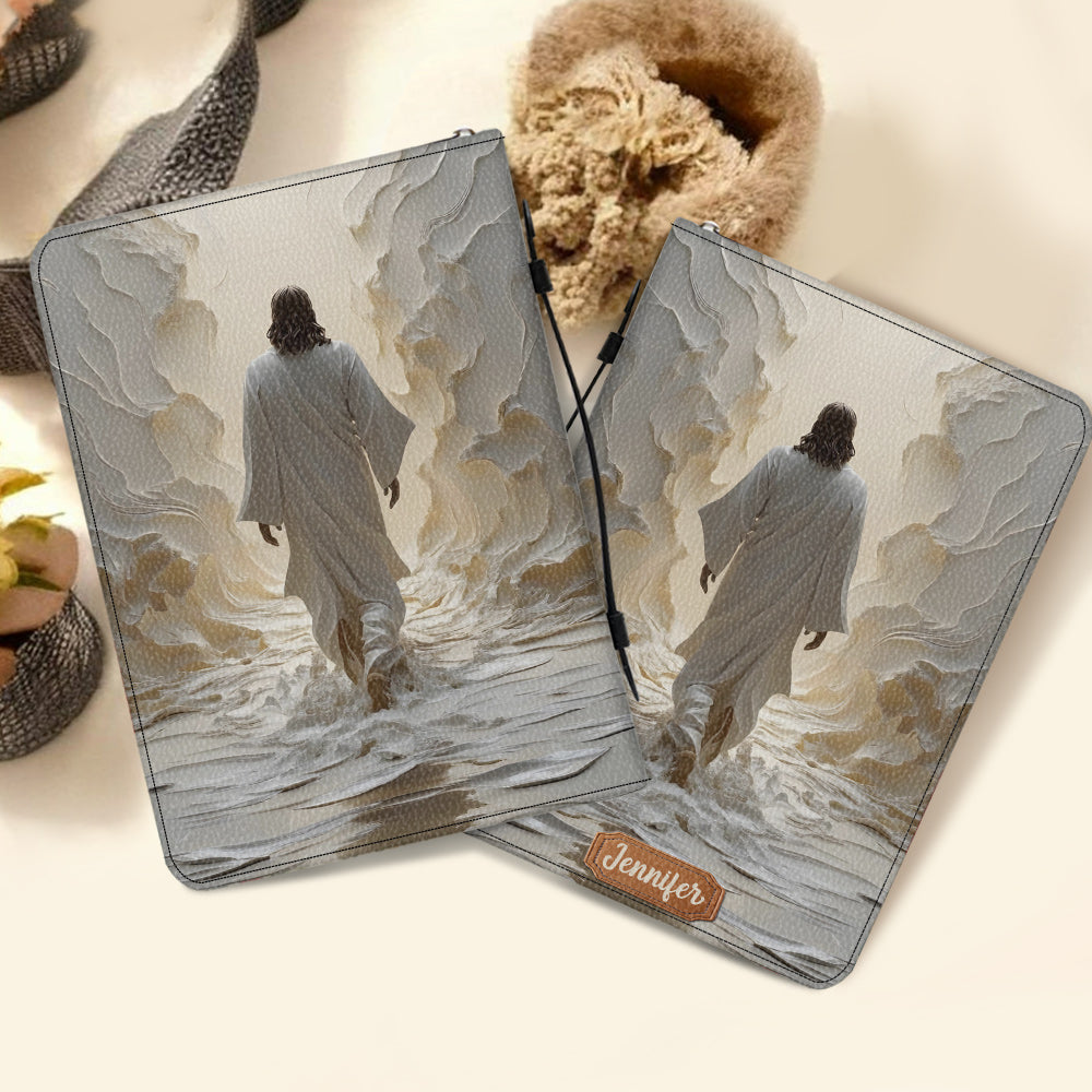 Dieu est bon en tout temps - Étui à Bible chrétien personnalisé en cuir