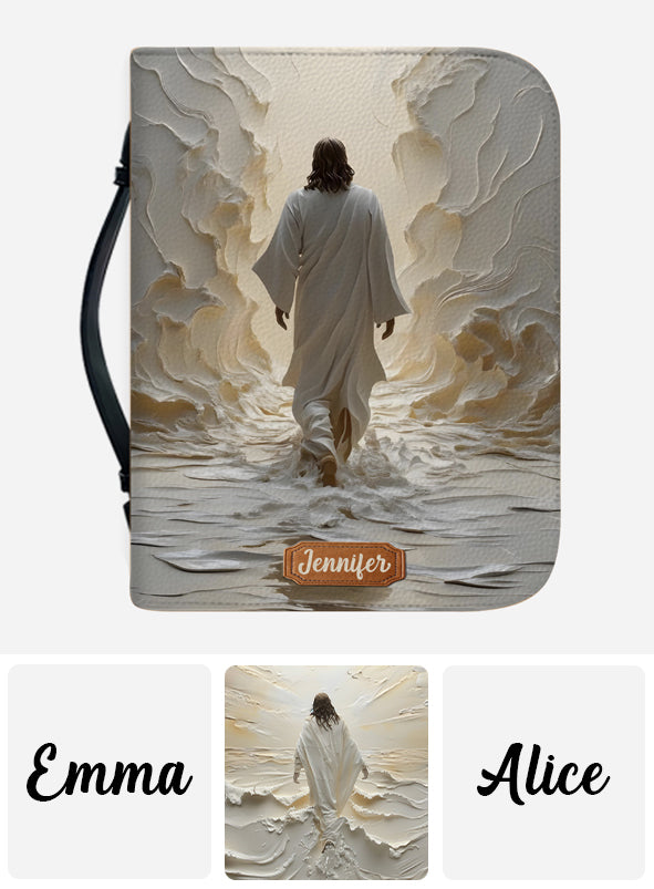 Dieu est bon en tout temps - Étui à Bible chrétien personnalisé en cuir