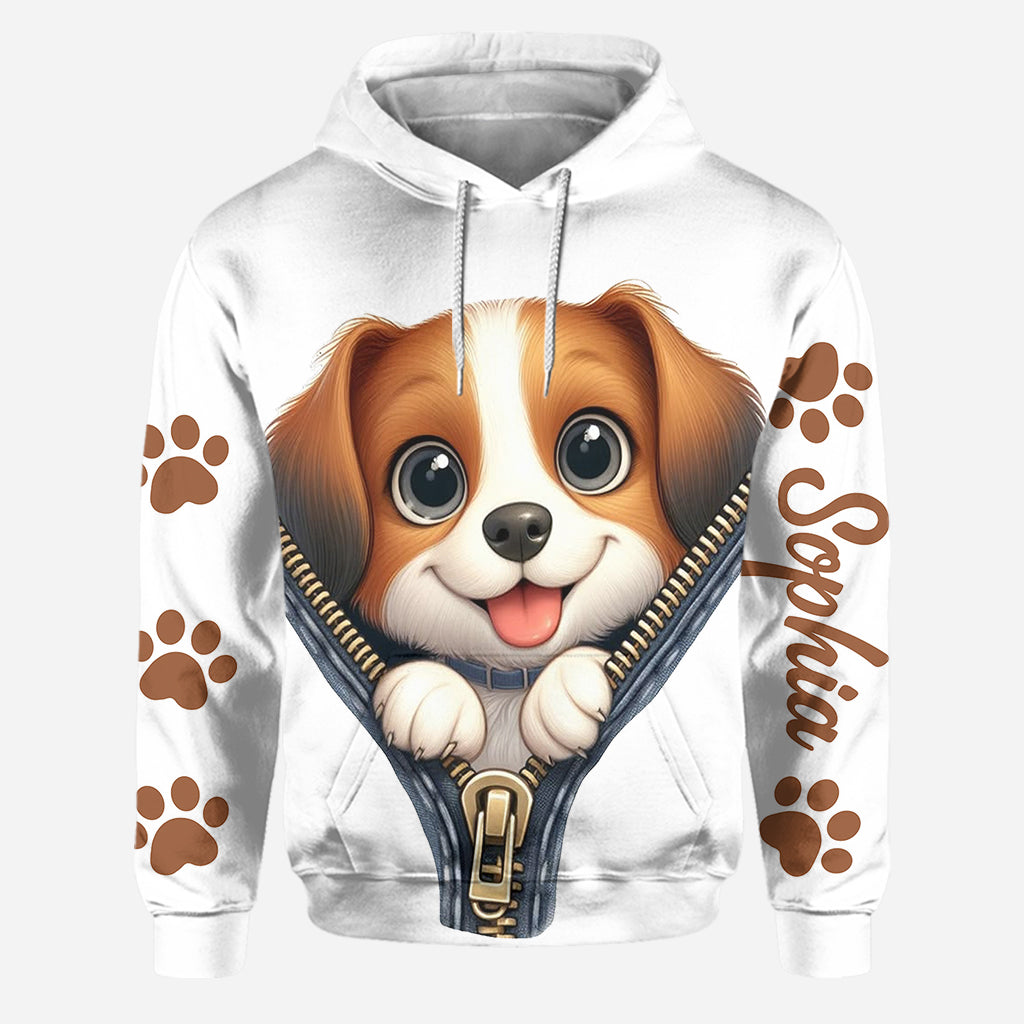 Cute Beagles - Personalized Dog Hoodie and Leggings