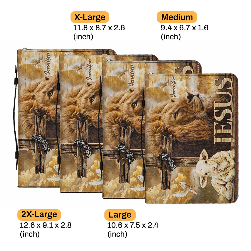 Mon Dieu, mon Roi - Étui à Bible en cuir personnalisé pour chrétiens