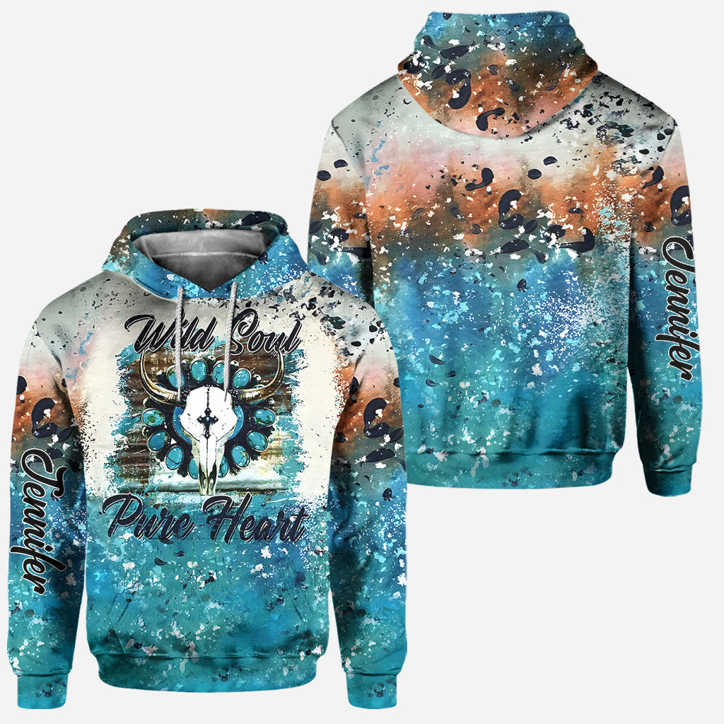 Wild Soul Pure Heart - Ensemble western personnalisé (sweat à capuche et legging)