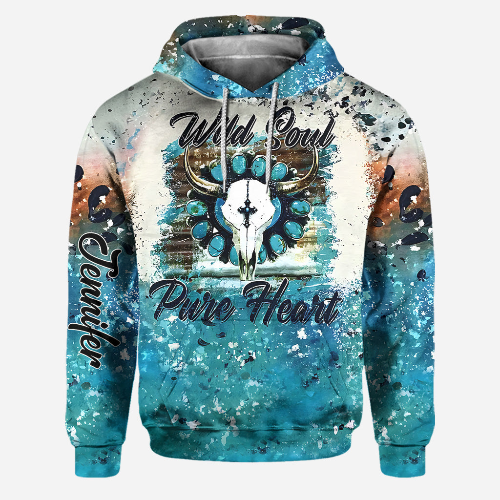 Wild Soul Pure Heart - Ensemble western personnalisé (sweat à capuche et legging)