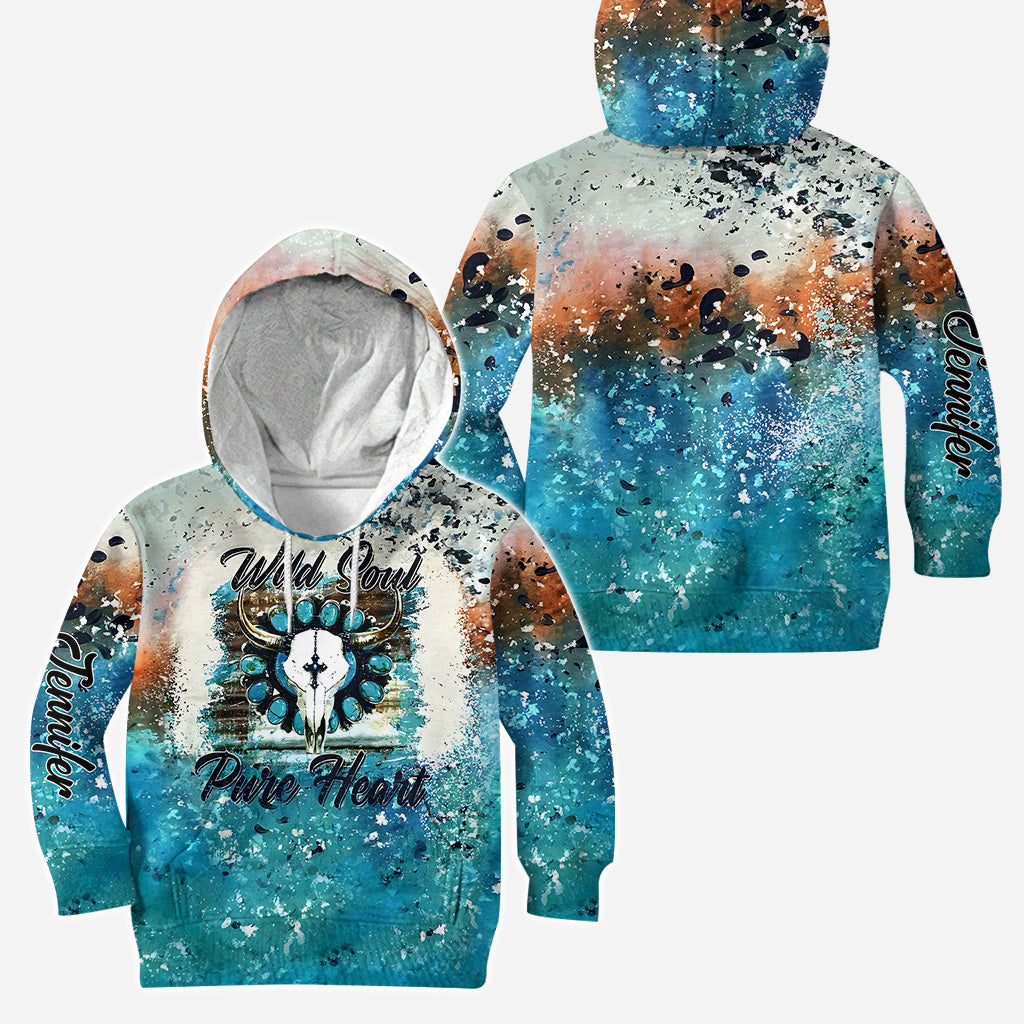 Wild Soul Pure Heart - Ensemble western personnalisé (sweat à capuche et legging)