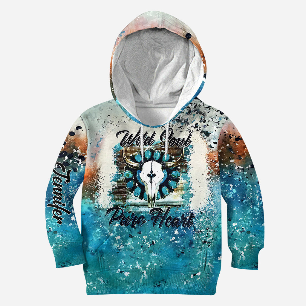 Wild Soul Pure Heart - Ensemble western personnalisé (sweat à capuche et legging)