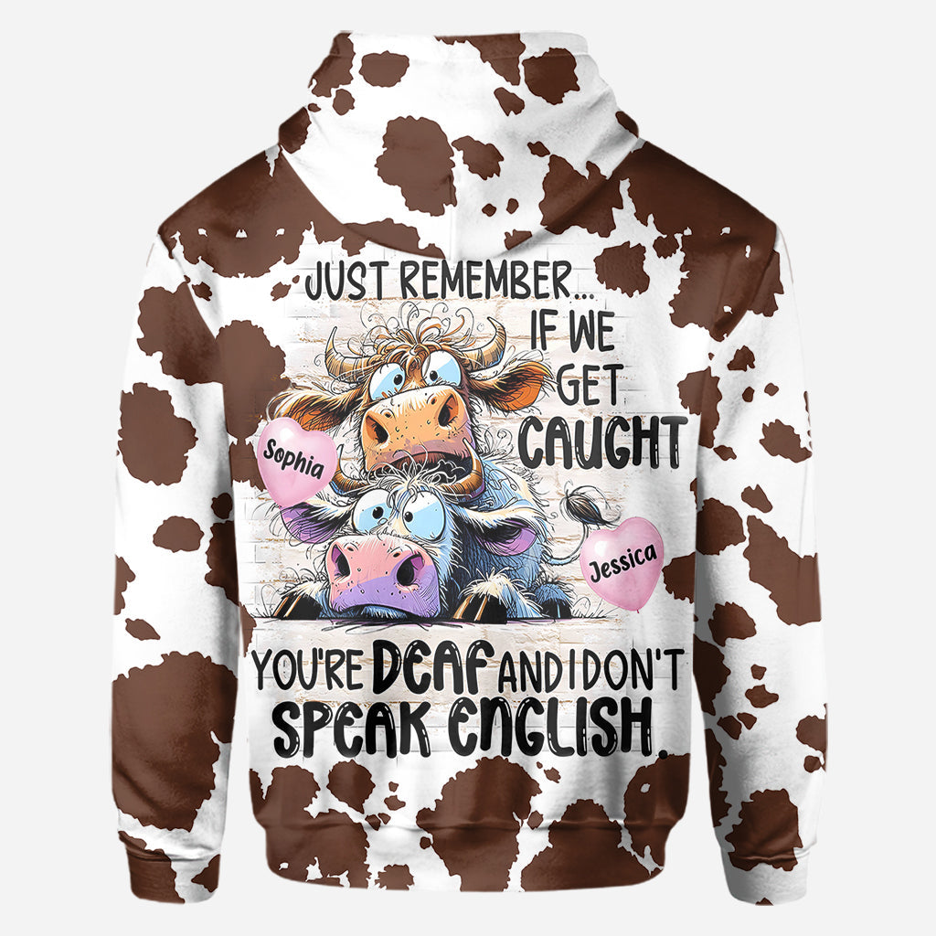 Remember If We Get Caught - Personalized Bestie All Over Shirt