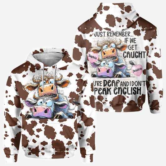 Souviens-toi si on se fait prendre - T-shirt personnalisé pour meilleures amies