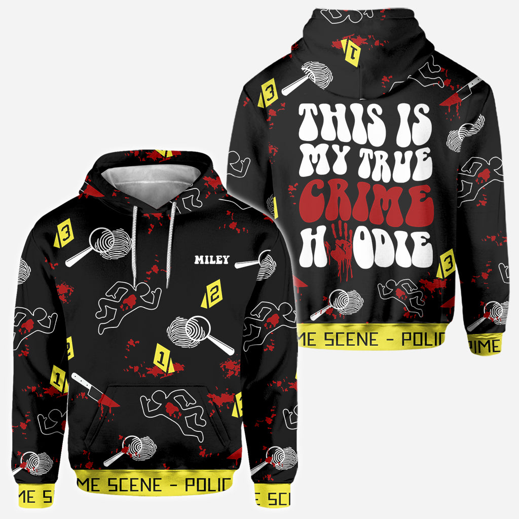 Sweat à capuche True Crime - T-shirt entièrement personnalisé