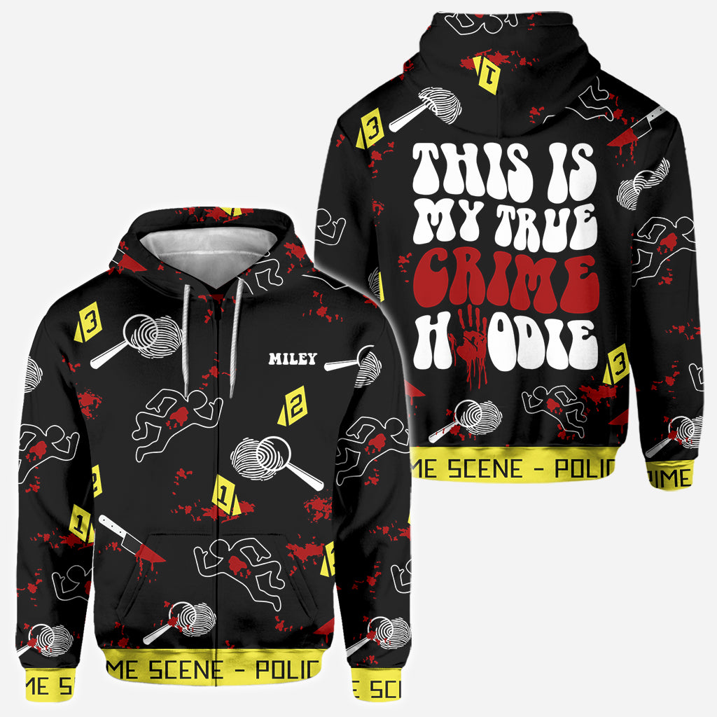 Sweat à capuche True Crime - T-shirt entièrement personnalisé