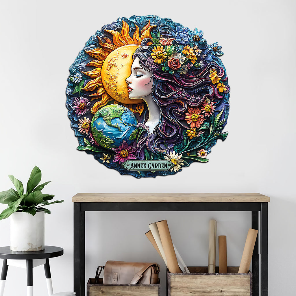 Blessed Garden - Personalized Gardening Cut Metal Sign