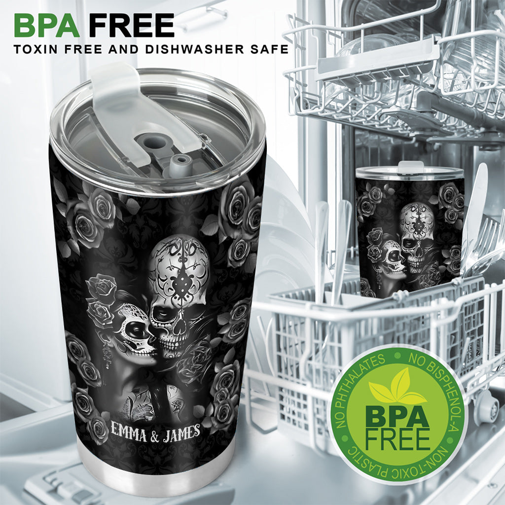 It's You & Me - Personalized Skull Tumbler