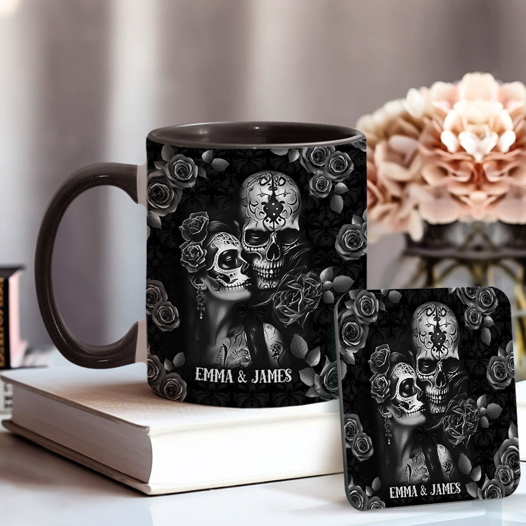 It's You & Me - Personalized Skull Accent Mug
