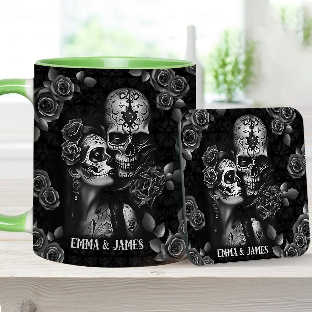 It's You & Me - Personalized Skull Accent Mug