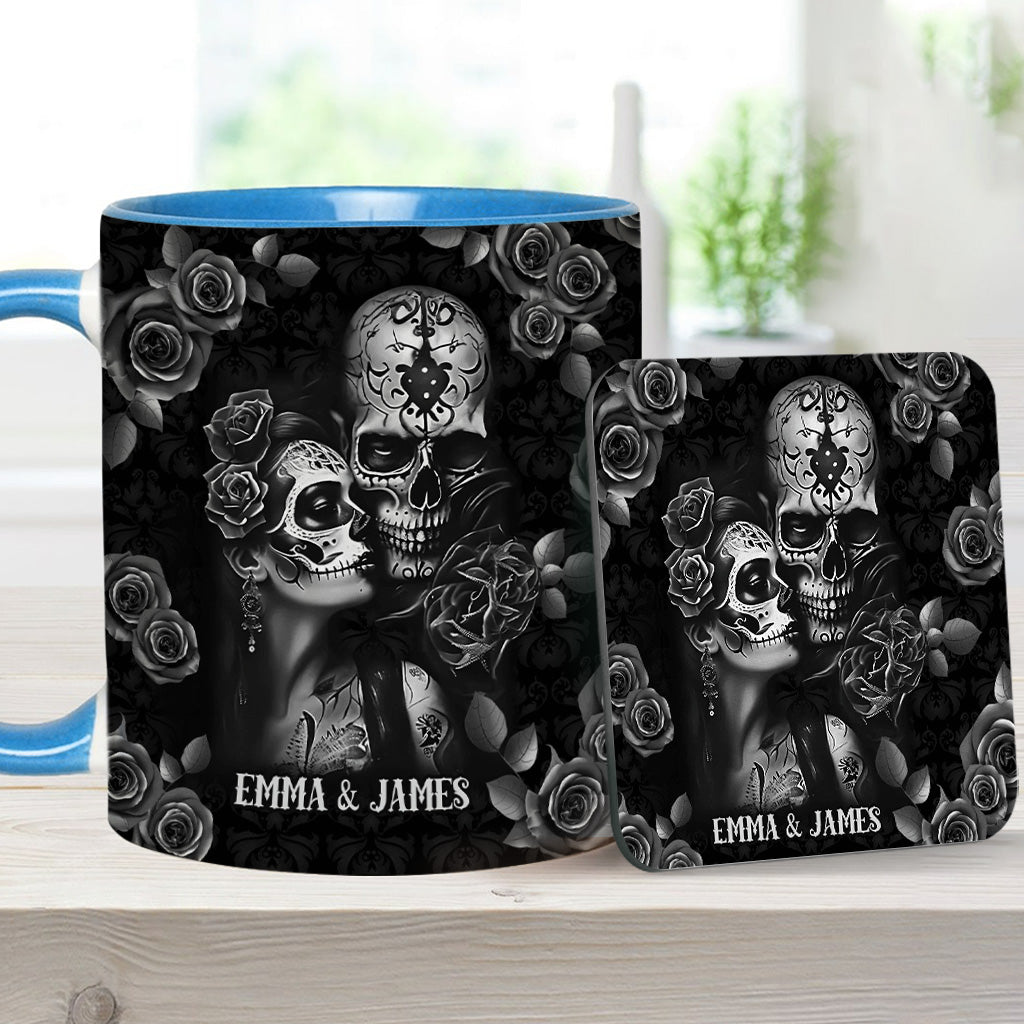 It's You & Me - Personalized Skull Accent Mug