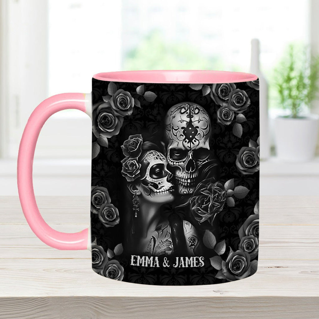 It's You & Me - Personalized Skull Accent Mug