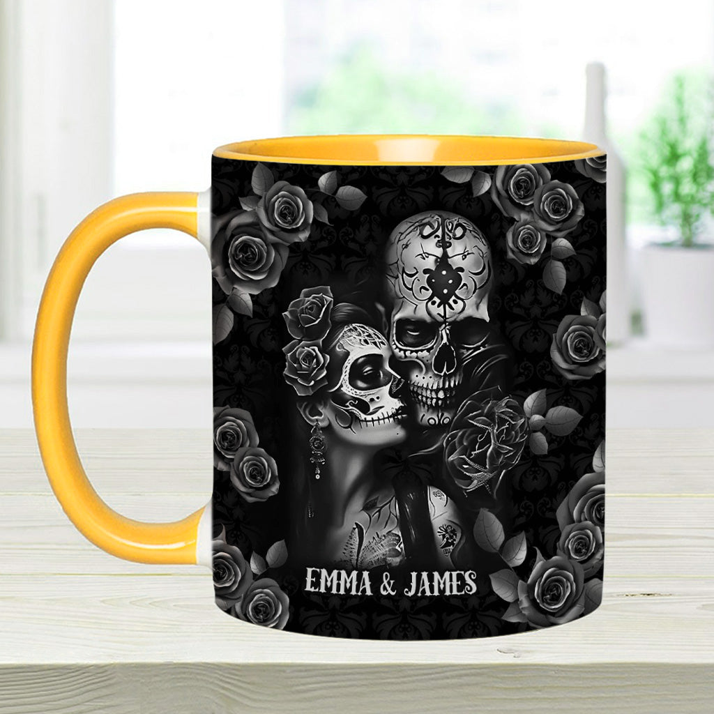 It's You & Me - Personalized Skull Accent Mug