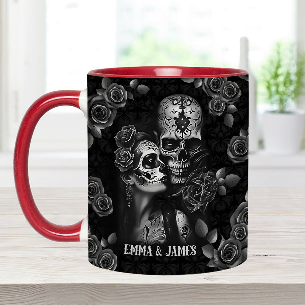 It's You & Me - Personalized Skull Accent Mug