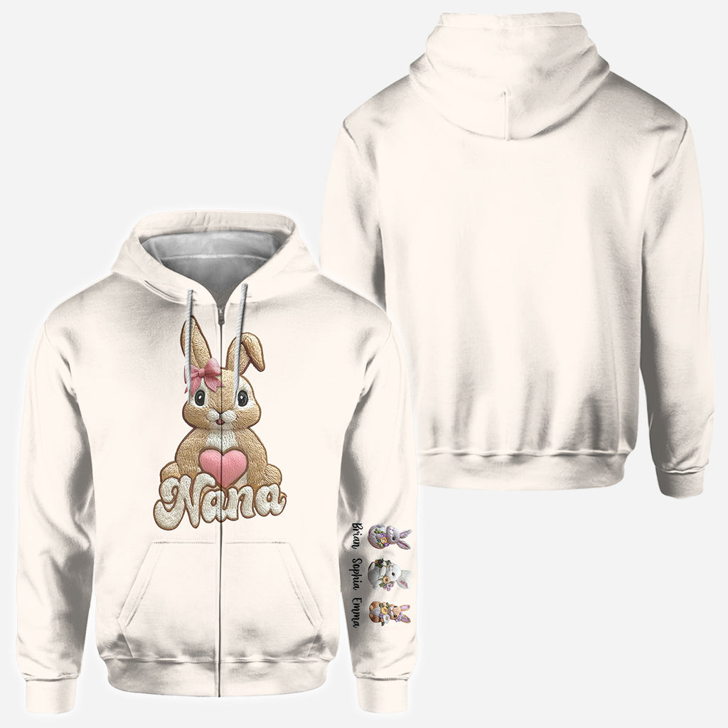 Les petits lapins de maman/mamie - T-shirt personnalisé pour grand-mère