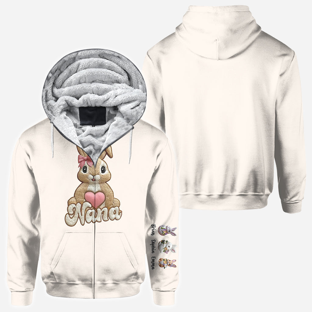 Les petits lapins de maman/mamie - T-shirt personnalisé pour grand-mère