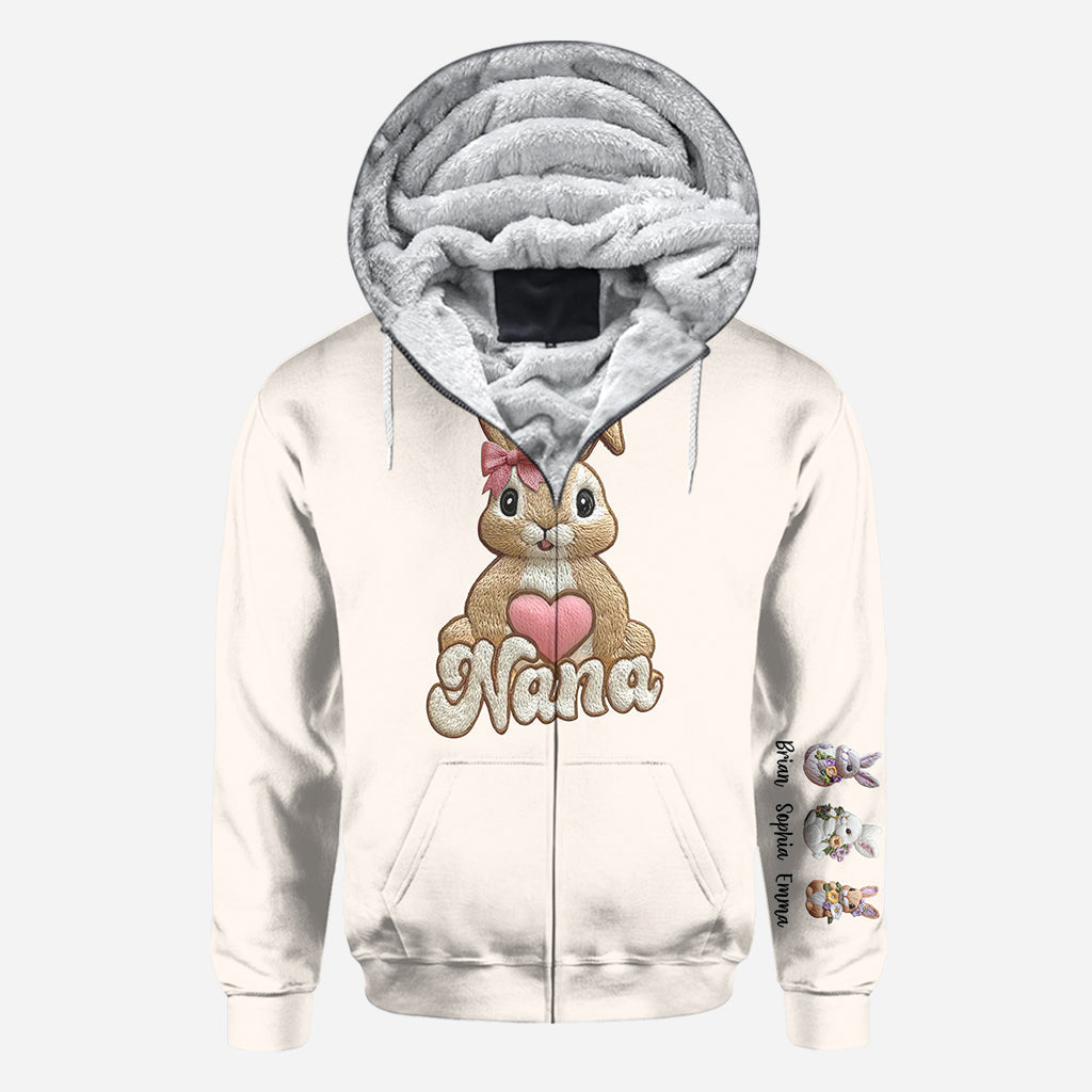 Les petits lapins de maman/mamie - T-shirt personnalisé pour grand-mère