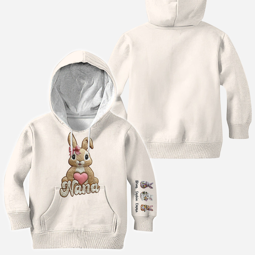 Les petits lapins de maman/mamie - T-shirt personnalisé pour grand-mère