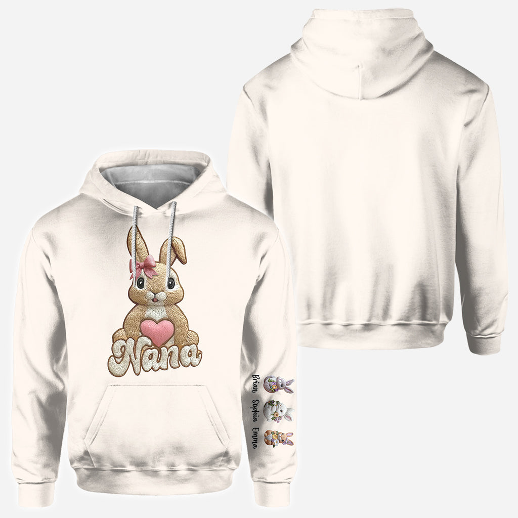 Les petits lapins de maman/mamie - T-shirt personnalisé pour grand-mère