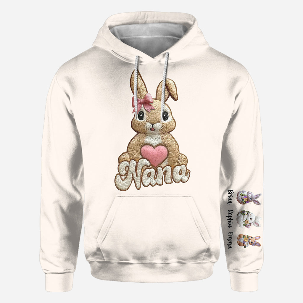 Les petits lapins de maman/mamie - T-shirt personnalisé pour grand-mère