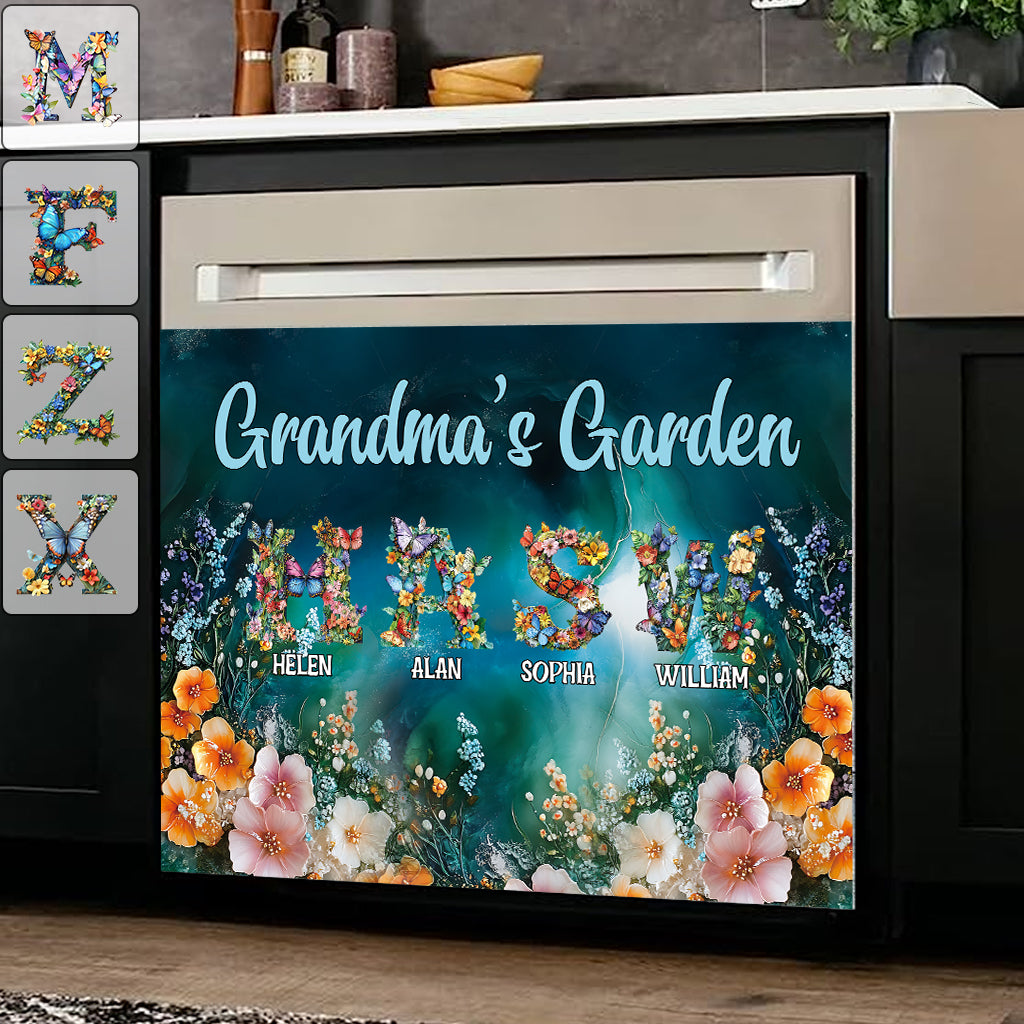 Nana's Garden Any Title - Personalized Grandma Dishwasher Cover