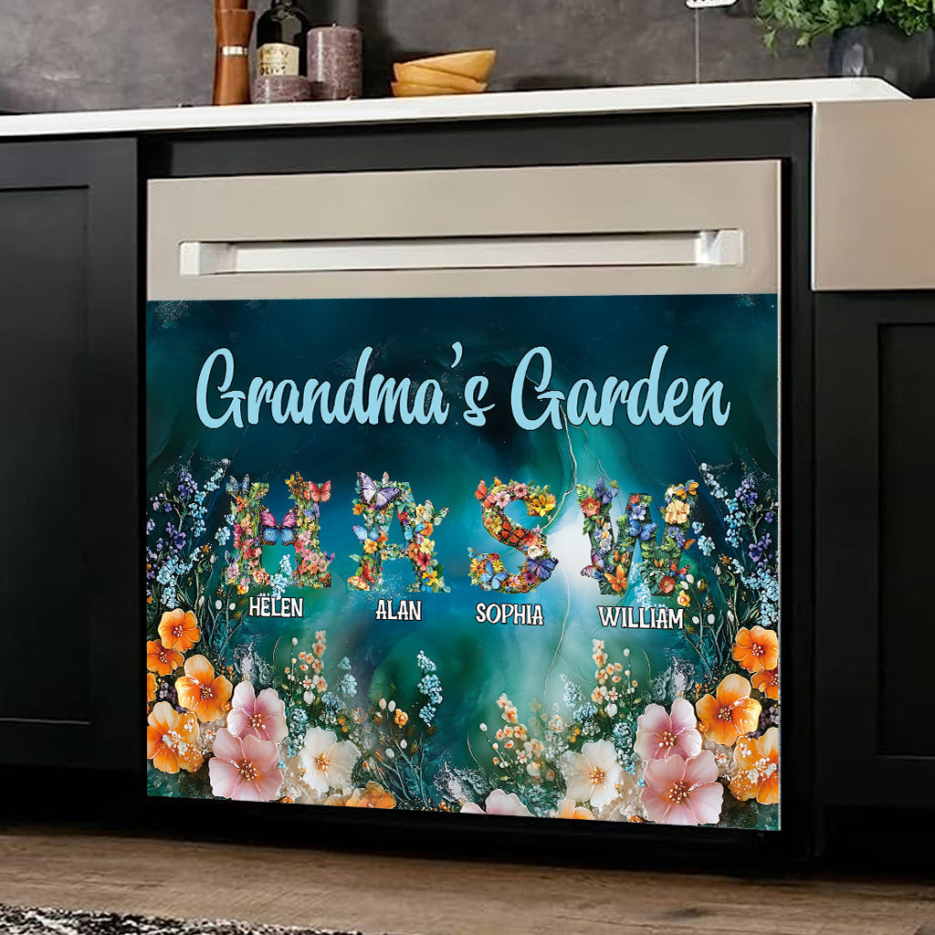 Nana's Garden Any Title - Personalized Grandma Dishwasher Cover