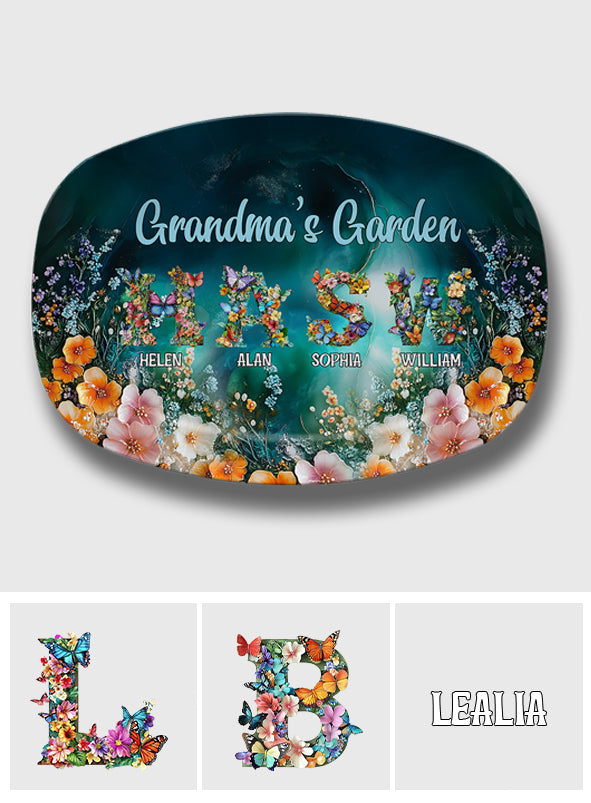 Nana's Garden Any Title - Personalized Grandma Plate