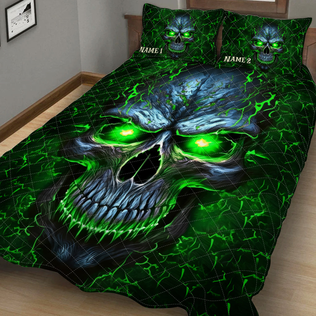 Awesome Skull - Personalized Skull Quilt Set