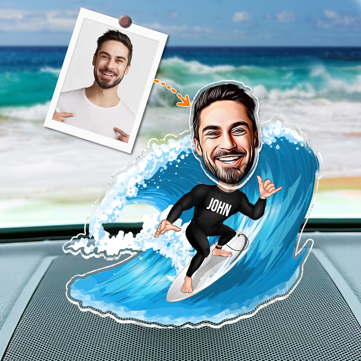 Everything Will Kill You so Choose Something Fun - Personalized Surfing Custom Shaking Head