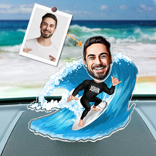 Tout peut te tuer, alors choisis quelque chose d'amusant - Tête à secouer personnalisée sur le thème du surf