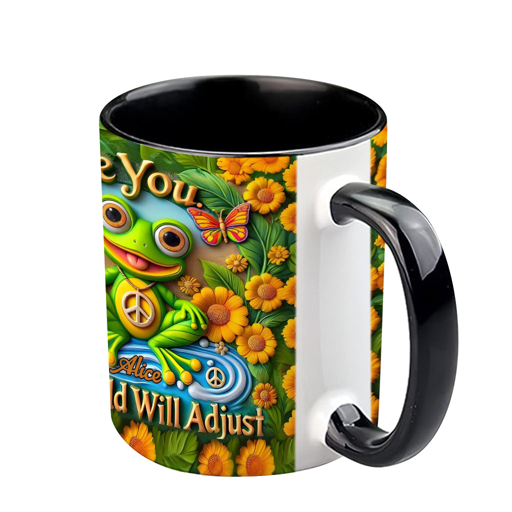 Sois toi-même. Le monde s'adaptera. - Mug personnalisé style hippie